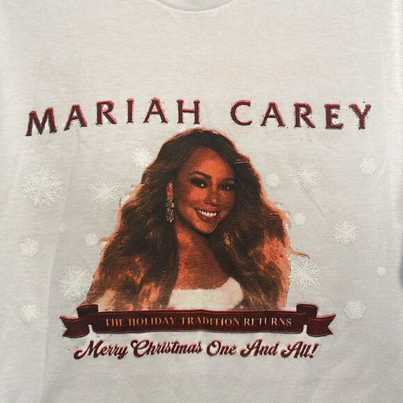 Mariah Carey- Merry Christmas One And All Tour Date T-Shirt- Size M/L - Picture 4 of 5